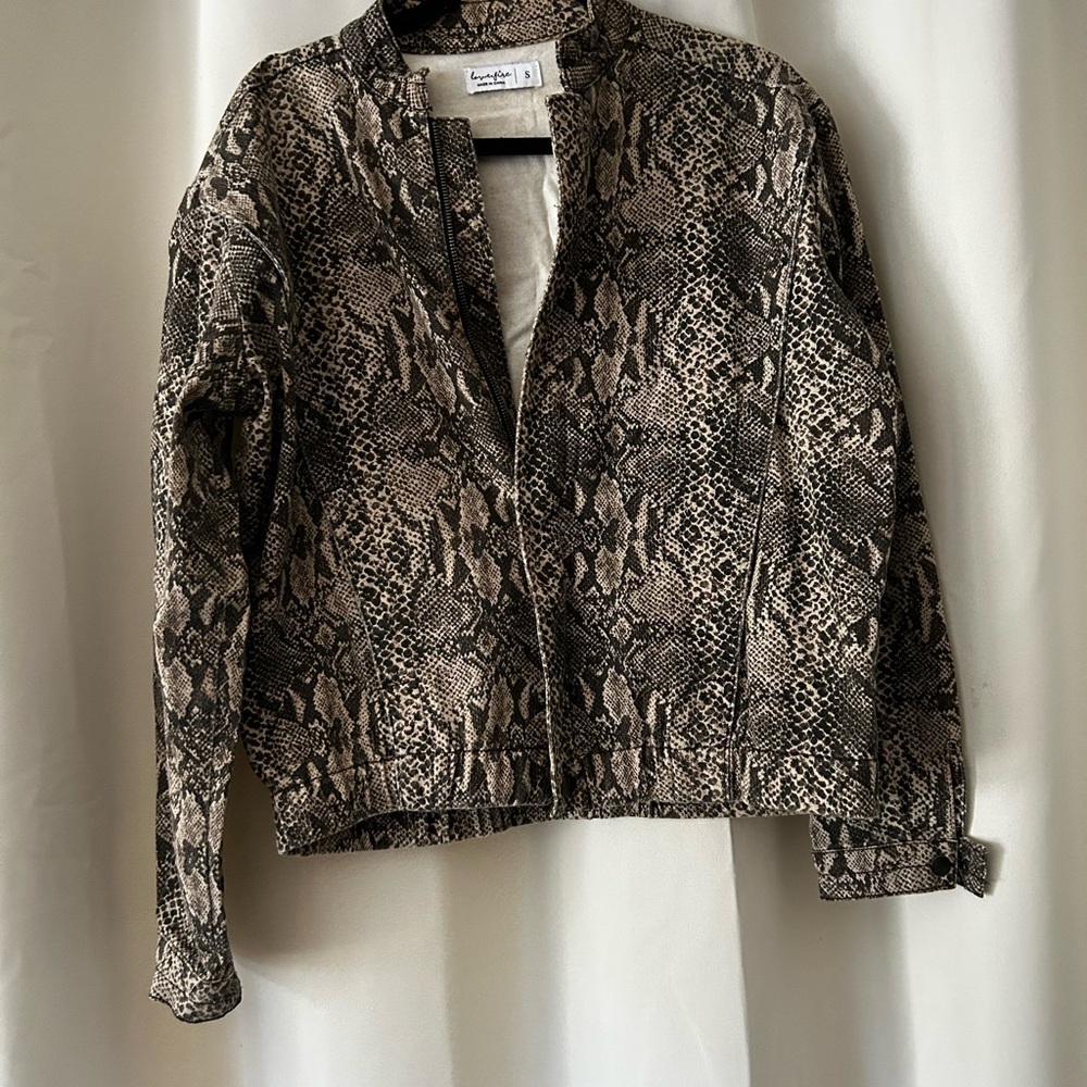 Snakeskin Print Women's Jacket- S
